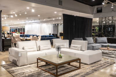 modern leather sectional sofa